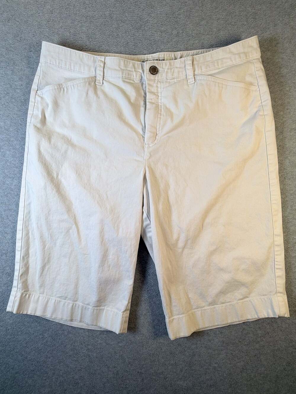 Jones New York Jeans White Trouser Shorts Size 12